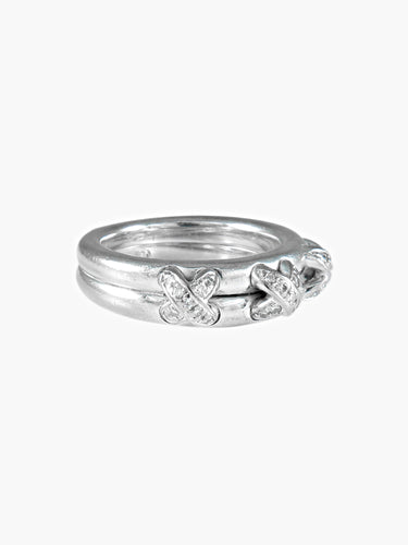 Bague 52 CHAUMET bague "Liens 3 Croisés" en or blanc 58 Facettes 381
