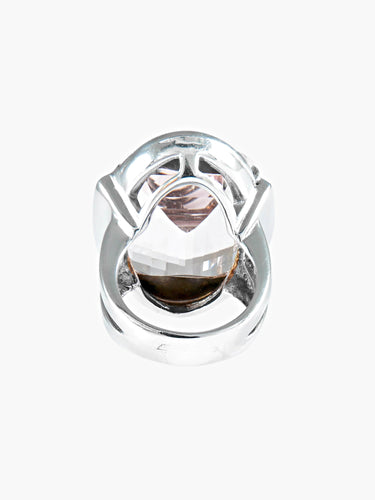 Bague BAGUE COCKTAIL ART DECO béryl rose et diamants 58 Facettes 343