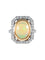 Bague 53 Bague ancienne octogonale OPALE et diamants 58 Facettes 394