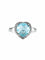 Bague Bague COEUR topaze et argent 58 Facettes 216