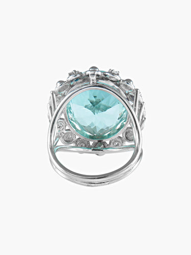 Bague Bague COCKTAIL aigue-marine 58 Facettes 423