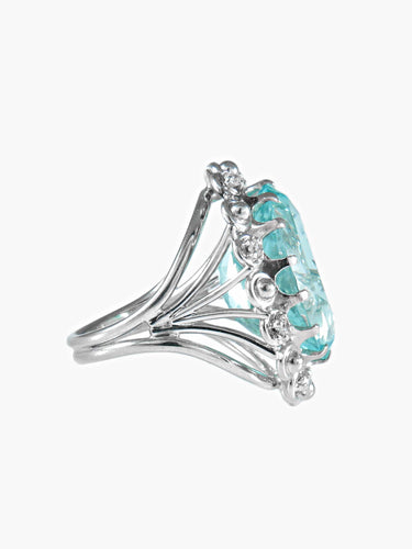 Bague Bague COCKTAIL aigue-marine 58 Facettes 423