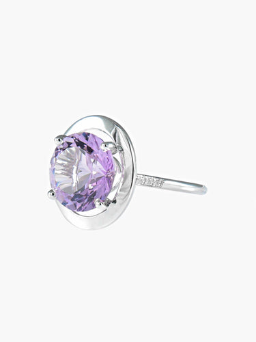 Bague MAUBOUSSIN "Vraiment Jolie mon Amour" améthyste sur or blanc 58 Facettes 363