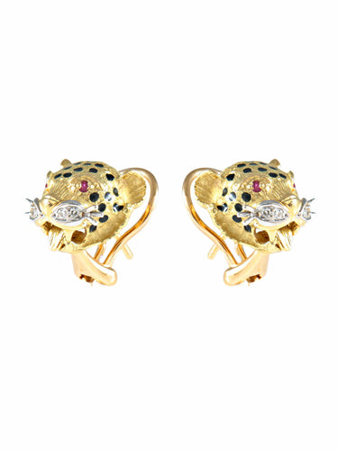 Boucles d'oreilles Boucles d’oreilles Panthères or jaune 58 Facettes 330