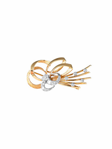 Broche Broche Noeud en or et diamants 58 Facettes 204