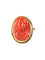 Broche Broche XIXe or jaune et camée corail 58 Facettes 302.2