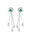 Boucles d'oreilles Pendants d'oreilles émeraudes diamants 58 Facettes 350