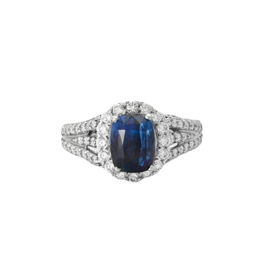 Bague 54 Bague Saphir Ceylan 3cts 58 Facettes