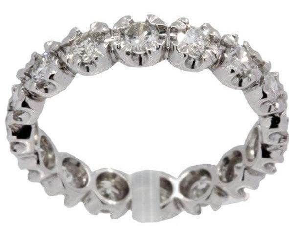 Bague 50 Alliance diamants serti griffes 58 Facettes 31071