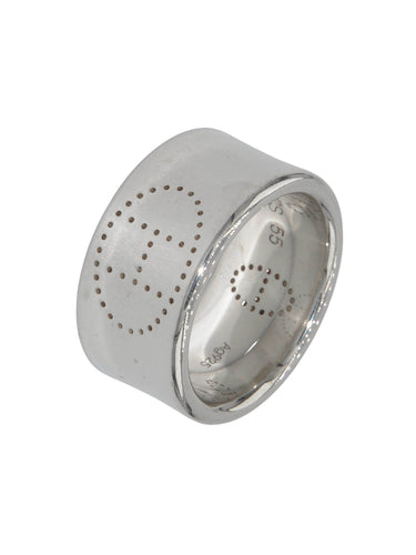 Bague Bague Hermès argent Eclipse ruban 58 Facettes
