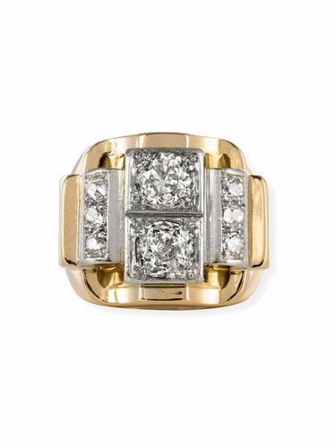 Bague 56 Bague tank diamants 58 Facettes 19-587-59
