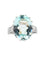 Bague 53 Bague aigue-marine diamants années 60 58 Facettes 20-152-48