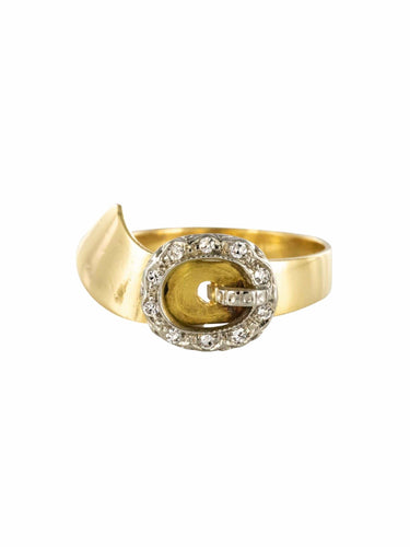 Bague 49 Bague ancienne ceinture Diamants 58 Facettes CV8-4031958-49-1