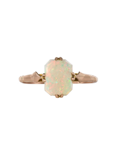 Bague 55 Bague ancienne opale solitaire 58 Facettes 19-471-48