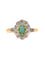 Bague 53 Bague ancienne pompadour émeraude diamants 58 Facettes 19-528-48