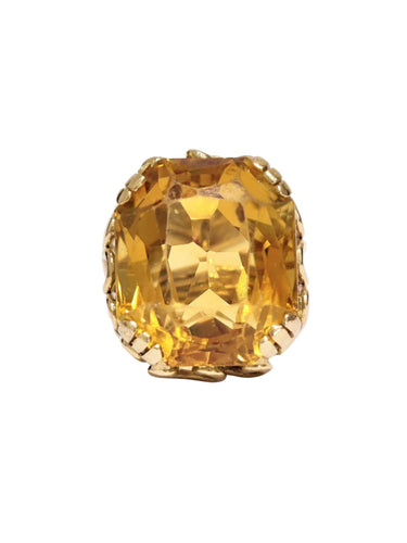 Bague 52 Bague années 60 or jaune et citrine 58 Facettes 1-873/3