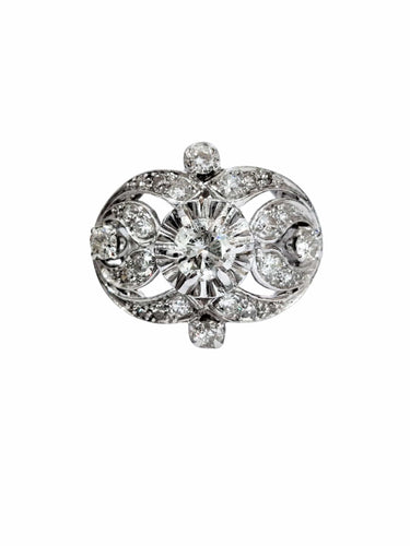 Bague 52 Bague art déco platine diamants 58 Facettes 1-864/3