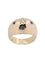 Bague BAGUE BOULE ANCIENNE SAPHIRS ET DIAMANT 58 Facettes 039451