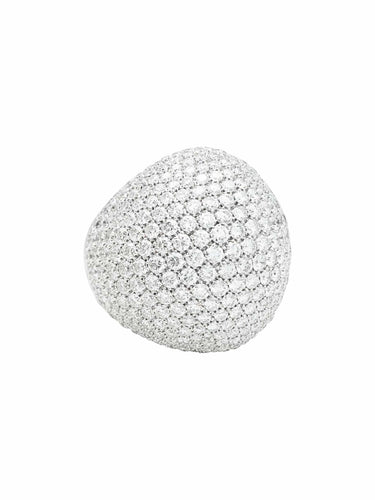 Bague 60 Bague boule diamants en or blanc. 58 Facettes 30550