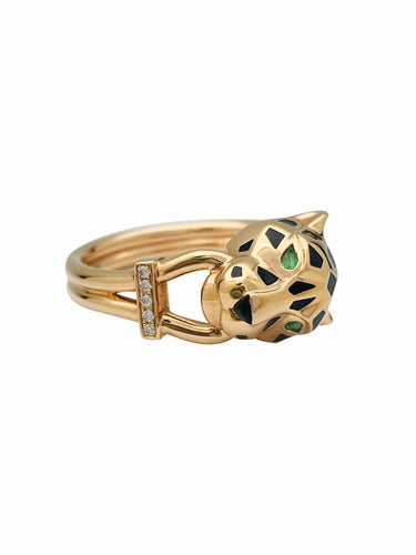 Bague 60 Bague Cartier, "Panthère de Cartier", or rose. 58 Facettes 30588
