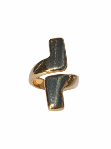 Bague Bague Chaumet or jaune motifs géométriques 58 Facettes