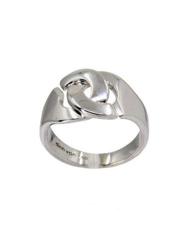Bague 52 Bague Dinh Van menottes R12 Or Blanc 58 Facettes 32861