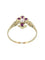 Bague BAGUE FLEUR DE LYS RUBIS ET PERLE 58 Facettes 040421