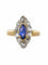 Bague 45 Bague marquise diamants saphir ancienne 58 Facettes 20-311-45