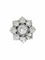 Bague 53 Bague or blanc marguerite diamants 58 Facettes 1-881/1