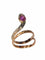 Bague Bague serpent bi-colore ornée d'un rubis 58 Facettes 0