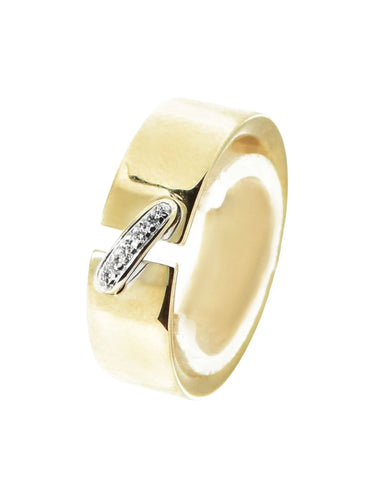 Bague Bague Signée Chaumet or jaune et diamant 58 Facettes 0