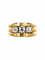 Bague 51 Bague tank or jaune 3 diamants 58 Facettes 20-153-54