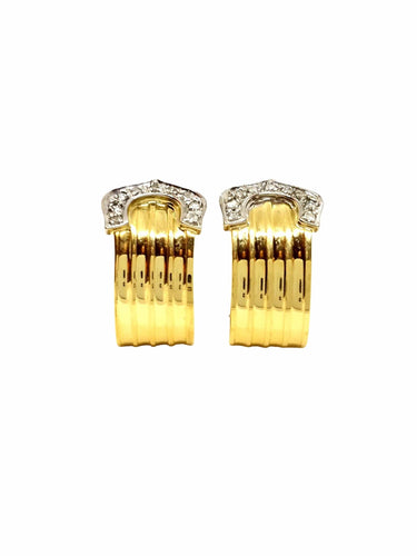 Boucles d'oreilles Boucles d'oreilles Or jaune Diamant 58 Facettes 814126CN