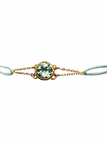 Bracelet Bracelet "Les Petits Acrostiches" Tourmaline bleu clair 58 Facettes