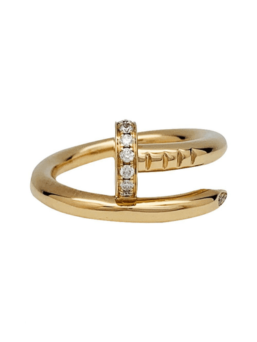 Bague 49 Bague Cartier "Juste un Clou" en or jaune et diamants. 58 Facettes 29970