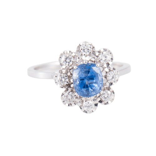 Bague 52 Bague Saphir et diamants 58 Facettes