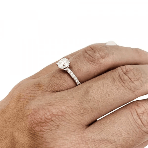 Bague 50 Bague Tiffany & Co. platine, diamant 0,93 carat. 58 Facettes 30552