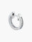 Boucles d'oreilles Créoles or blanc Diamants baguette 58 Facettes