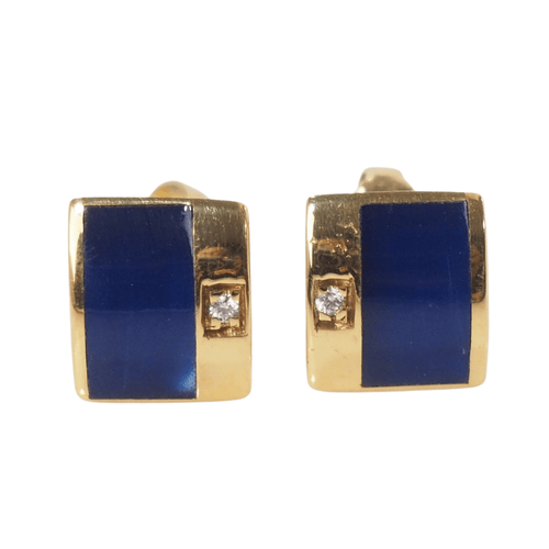 Boucles d'oreilles Boucles d'oreilles Clozeau, résine nacrée et diamants 58 Facettes