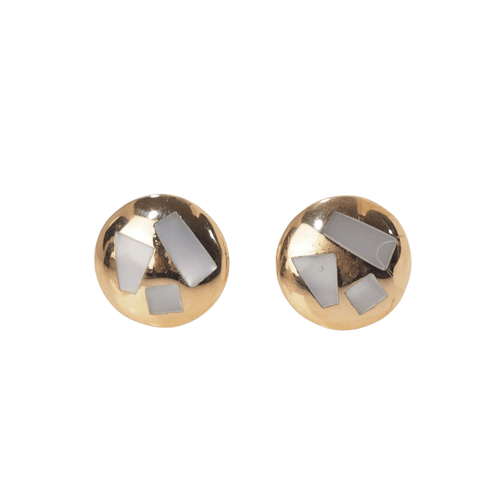 Boucles d'oreilles Boucles d'oreilles Clozeau en or jaune et nacres 58 Facettes