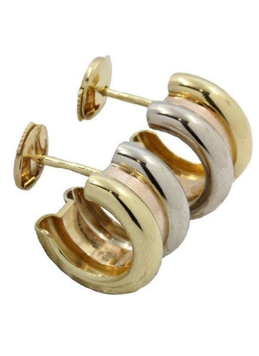 Boucles d'oreilles Boucles d'oreilles "Symbole" Poiray / Or jaune, blanc et rose 58 Facettes 31211