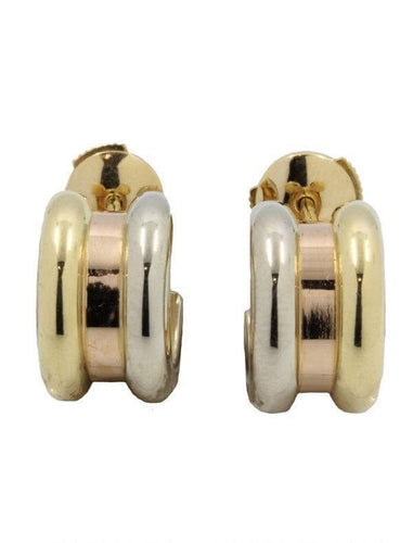 Boucles d'oreilles Boucles d'oreilles "Symbole" Poiray / Or jaune, blanc et rose 58 Facettes 31211