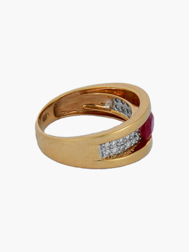 Bague Bague Rubis et diamants 58 Facettes