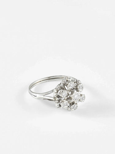 Bague Bague Fleurs ancienne 58 Facettes 915