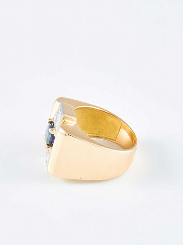 Bague Bague Tank Saphir et Diamants 58 Facettes 551