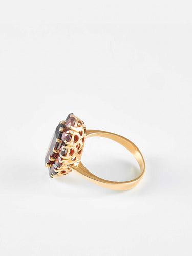 Bague 56 Bague Vintage grenats 58 Facettes 735