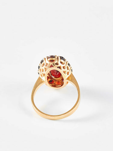 Bague 56 Bague Vintage grenats 58 Facettes 735