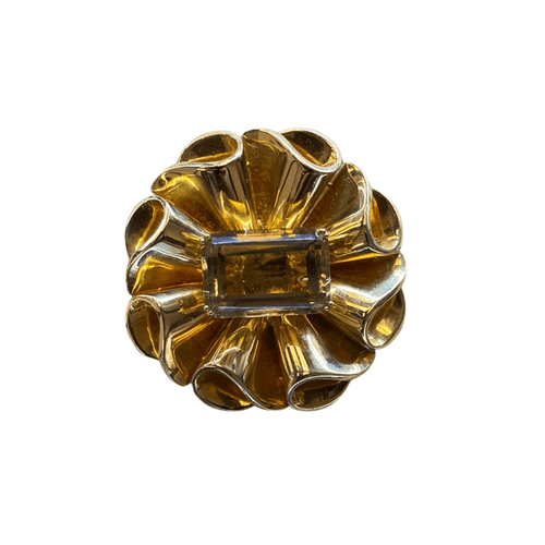 Broche Broche or jaune citrine 58 Facettes CEY19