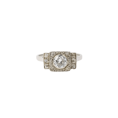 Bague Bague Art Déco à gradins diamants 58 Facettes J18