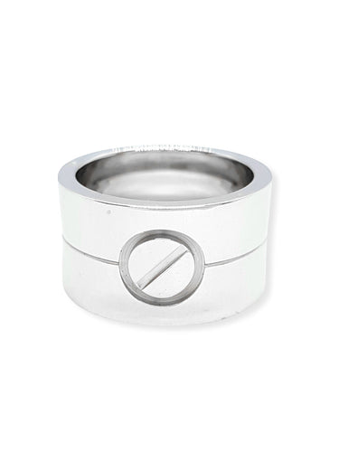 Bague 47 Cartier Bague Love Or blanc 58 Facettes 00071CN